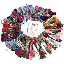 Kit de Hilo de Bordar 100 Colores, Bobinas y Accesorios de Costura