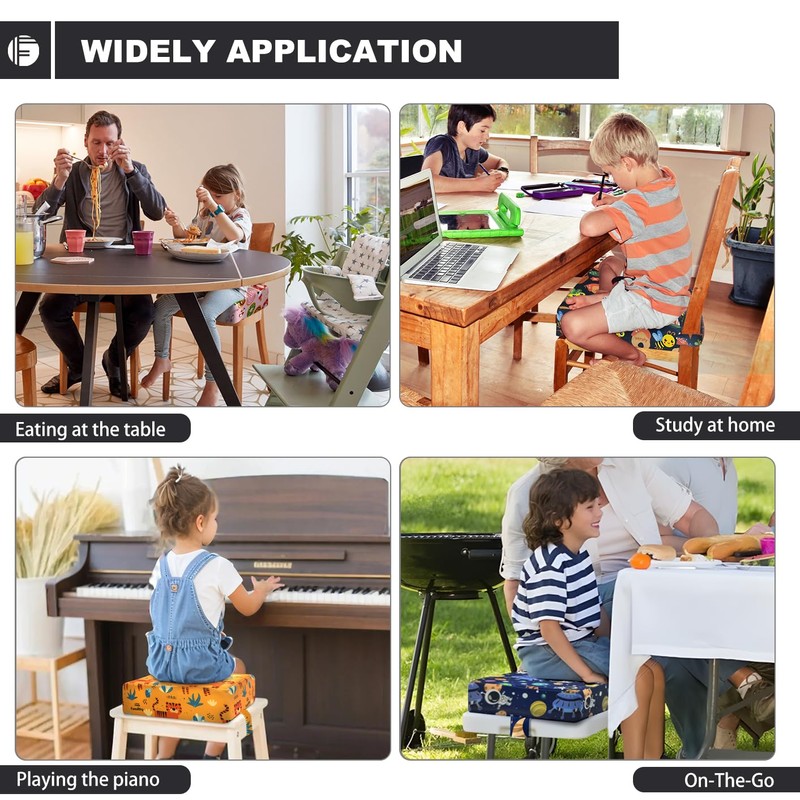 Toddler Booster Seat for Dining Table, Portable Booster Seat for