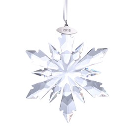 XIANGBAN Crystal Snowflake Pendant Home Clear Star Decoration Hanging Christmas Prism Jewelry