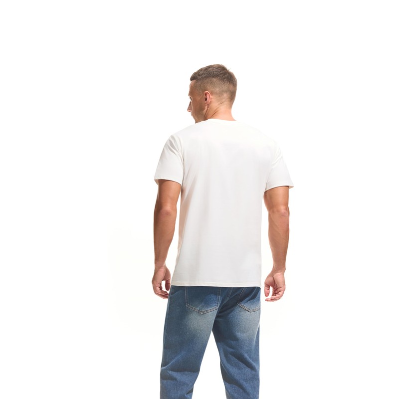 VEIISAR Men's Midweight Crew Neck T-Shirt - 210GSM Soft Cotton