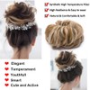 Messy Hair Bun Hair Scrunchies Extensions Curly Wavy Hairpiece Synthetic