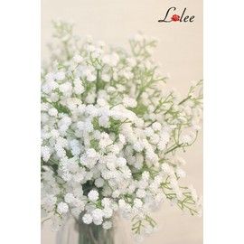 LELEE 30 PCS Baby's Breath Artificial Flowers - White Small Babys Breath Flowers - Real Touch Fake Gypsophila Bouquets for Wedding Decor, Party Arrangements, Home Decoration, DIY Crafts