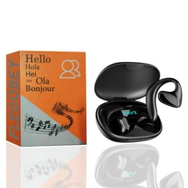 Flegobey Translator Earbuds,Flegobey Ear Buds,Wireless Bluetooth 3in1 Language Translator Earbuds Real Time Translation Device for iOS and Android 144 Languages and Accents (Black)