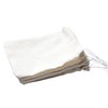 Haobase 20 Pcs Cotton Muslin Bags Drawstring Bags for Tea,
