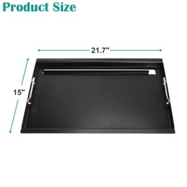 Full Size Griddle for Weber Old Spirit 200 Series, Flat Top Griddle for Spirit E/S 200 & 210 with Side Control Panel, Spirit 500, Genesis Silver A Gas Grills, Replace for 7521 7522 7523 65904 65905