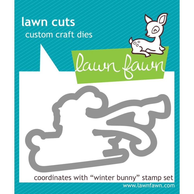 Lawn Fawn "Winter Bunny" Clear Stamp and Die Set