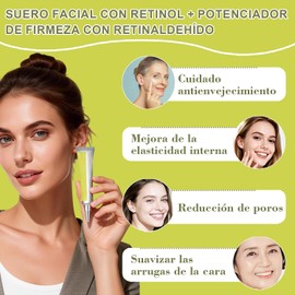 3PCS Retinol Shot Tightening Serums,Include Retinal Shot Serum y Retinol Crema Contorno de Ojos,Apto para Todo Tipo de Pieles,Reduce la Aparición,Tratamiento Antiarrugas y Reafirmante