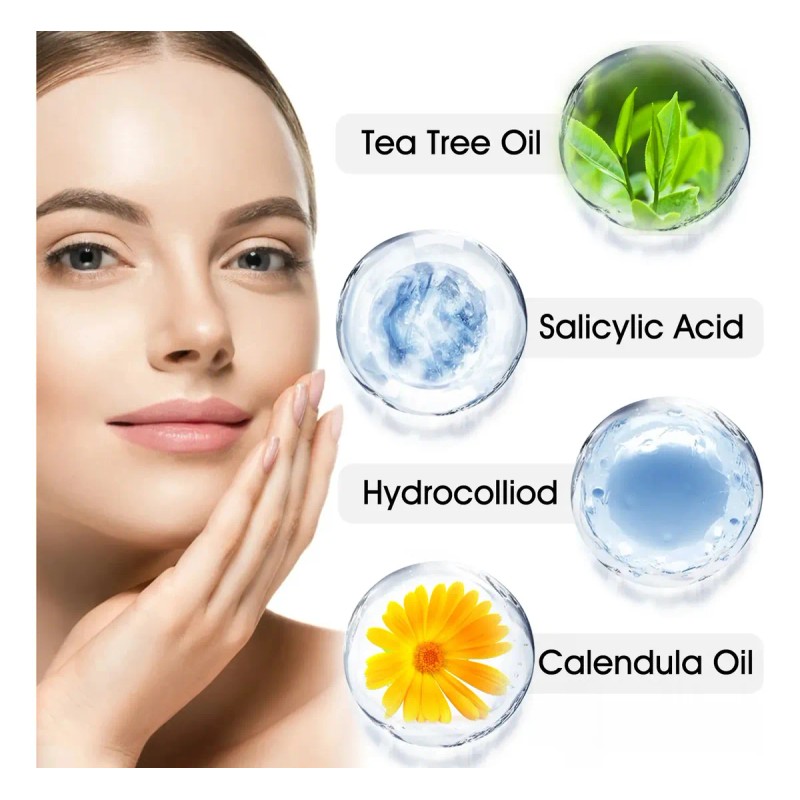 Parches Adesivos Combate El Acne Con Tecnologia Hodrocoloide Todo Tipo