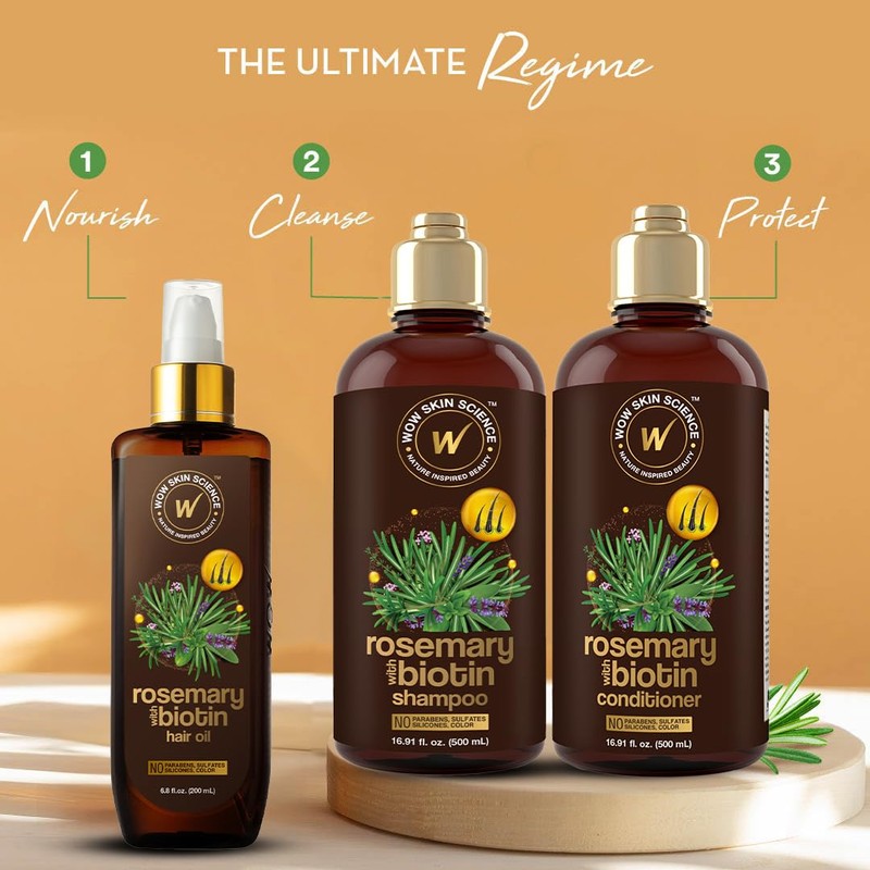 WOW Skin Science Rosemary with Biotin Hair Oil 200ml