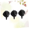 Healeved 3pcs Black Bamboo Charcoal Fiber Bath Puff Soft Exfoliating
