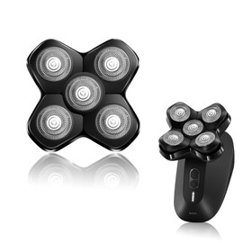 MEMIRY 5 Blades Magnetic Head Shaver Replacement Blades Compatible with MANSCAPED The Dome Shaver, Magnetic Attachment for Men's Head Shaver (1 Pack)