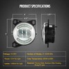 Partsam 12V LED Fog Lights Assembly Kit for Peterbilt 579