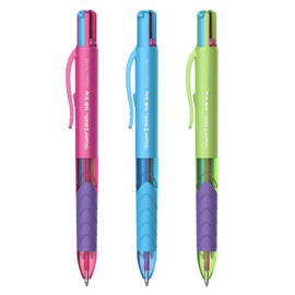 Paper Mate InkJoy Quatro Retractable Ballpoint, Medium Point, Assorted Fun Colours, 2 + 1 Pack