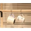 AIWA METAL KINOBO C Hook, White, Pack of 2, AP-3018W