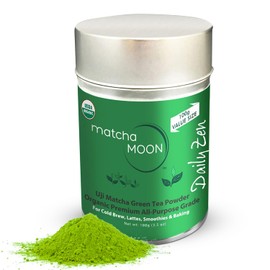 Matcha Moon Organic Barista Grade Matcha – Daily Zen – Japanese Green Tea Powder for Lattes, Smoothies & Baking – 100g