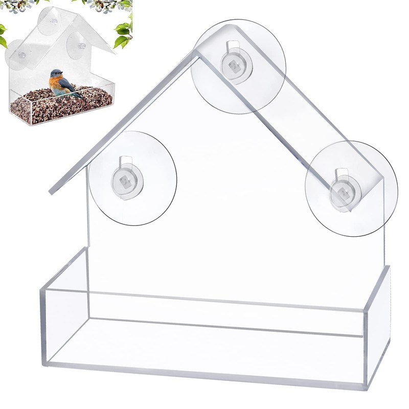 Winfred Window Bird Feeder with 3 Extra Strong Suction Cups