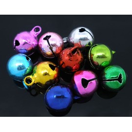 Unbranded 15 Jingle Bells 14mm x 10mm Ideal for Christmas Projects Metallic Bells - XC105