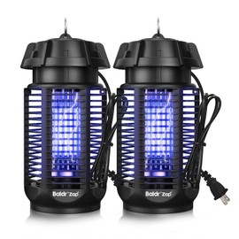 BALDR Bug Zapper Outdoor Indoor, 20W Power & 4200V Instant Grid Mosquito Repellent, Coverage of 1/2 Acre Fly Trap for Patio, Backyard, Home，2 Pack