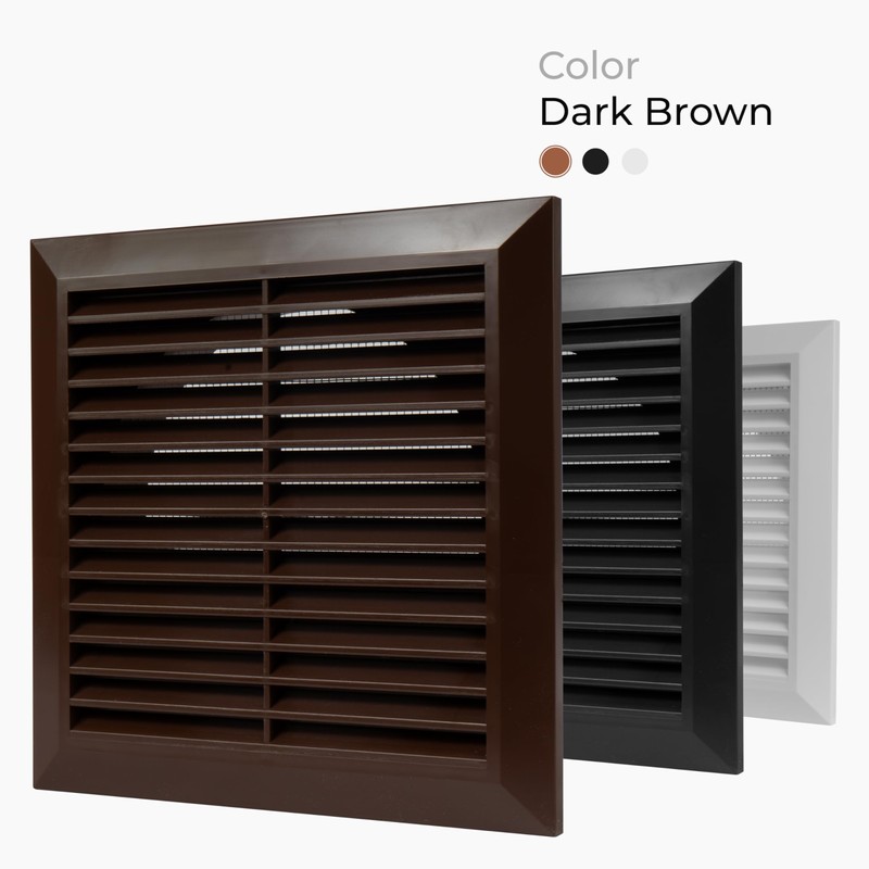 HVAC OV 6 Inch Fit - Brown Plastic Vent Cover