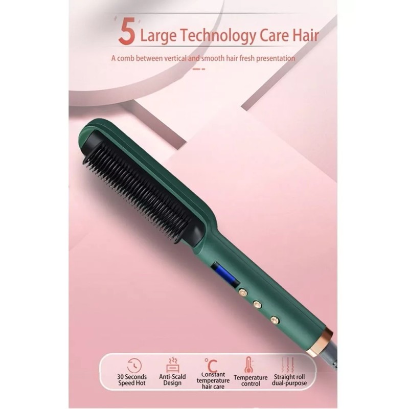 prancha de cabelo,chapinha de cabelo Cepillo Rizador De Pelo, Peine,