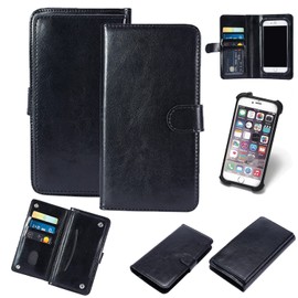 K-S-Trade Protective Case For Vivo X90 Pro Wallet Case Compatible With Vivo X90 Pro Card Holder Magnetic Closure Flip Case Cover Black 1x