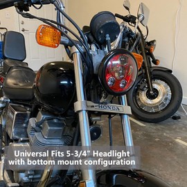 Autokun Motorcycle 5.75 Headlight Housing Universal 5-3/4 inch Round LED Headlight Cover Housing Holder Bucket BKDK-H Headlight bucket