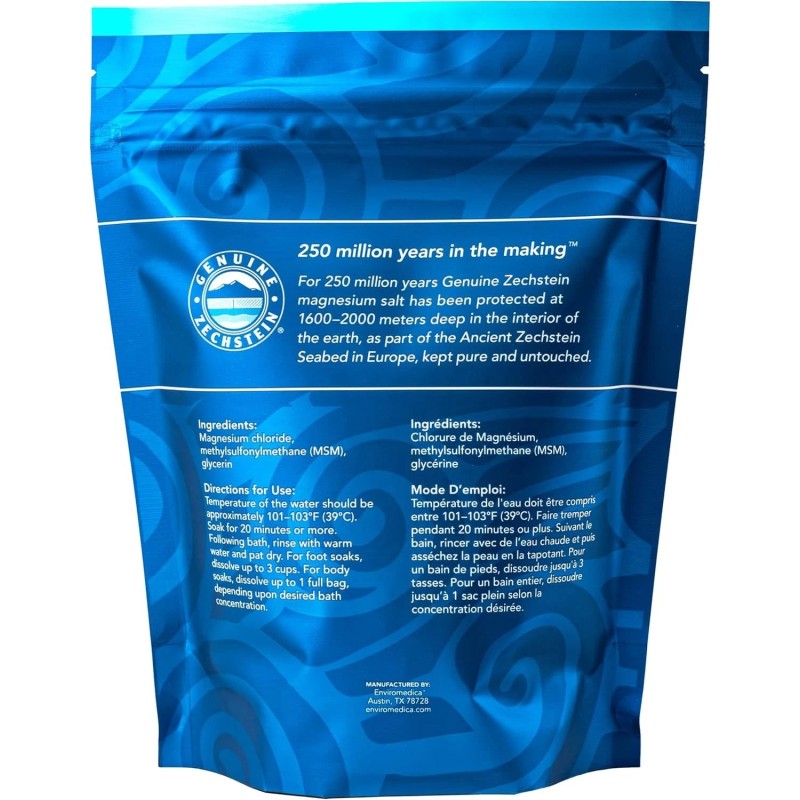 Ancient Minerals Magnesium Bath Flakes Ultra with OptiMSM – 750g