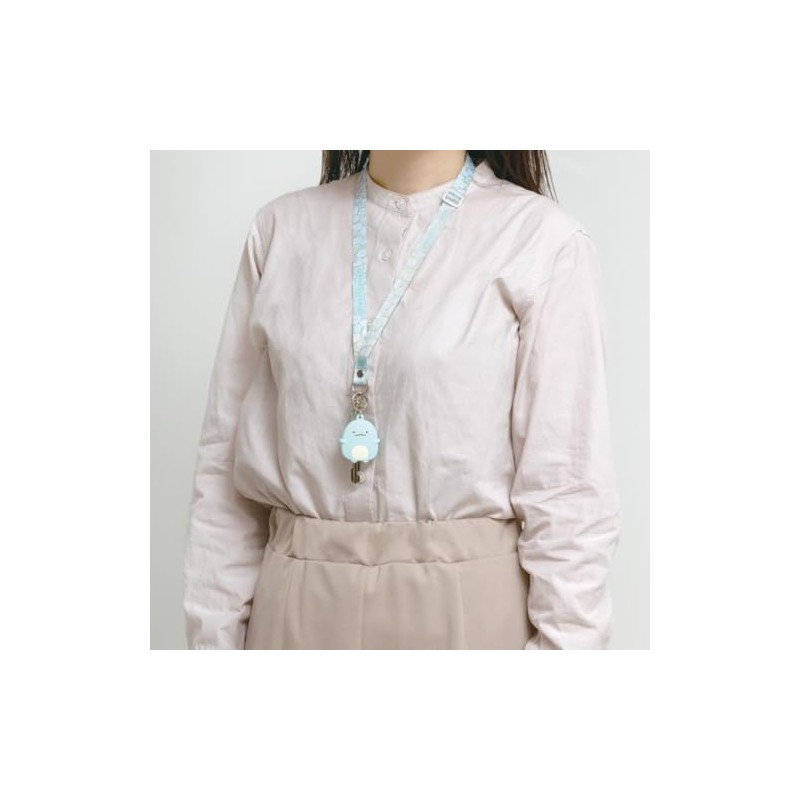San-X Rilakkuma AB31601 Neck Strap, Size: Approx. 15.7 x 0.6
