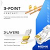MONK CABLES | Heavy-Duty RJ45 Connectors | CAT6 | Pass-Through