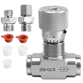 SDRZJX L08 Hydraulic Flow Control Valve Bidirectional Restrictor Compatible with 1-2 Ton Mini Excavator Replace#: STB-G3/8