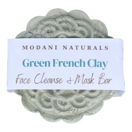 Modani Naturals Cleanse & Mask Bar - French Green Clay (approx 90g)