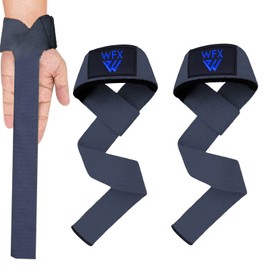 Weight Lifting Straps Wrist Support Padded Neoprene Gym Cross Training Hand Bar weightlifting Straps Fitness Bodybuilding Power Exercise Grips Deadlift Men Women (Gray)