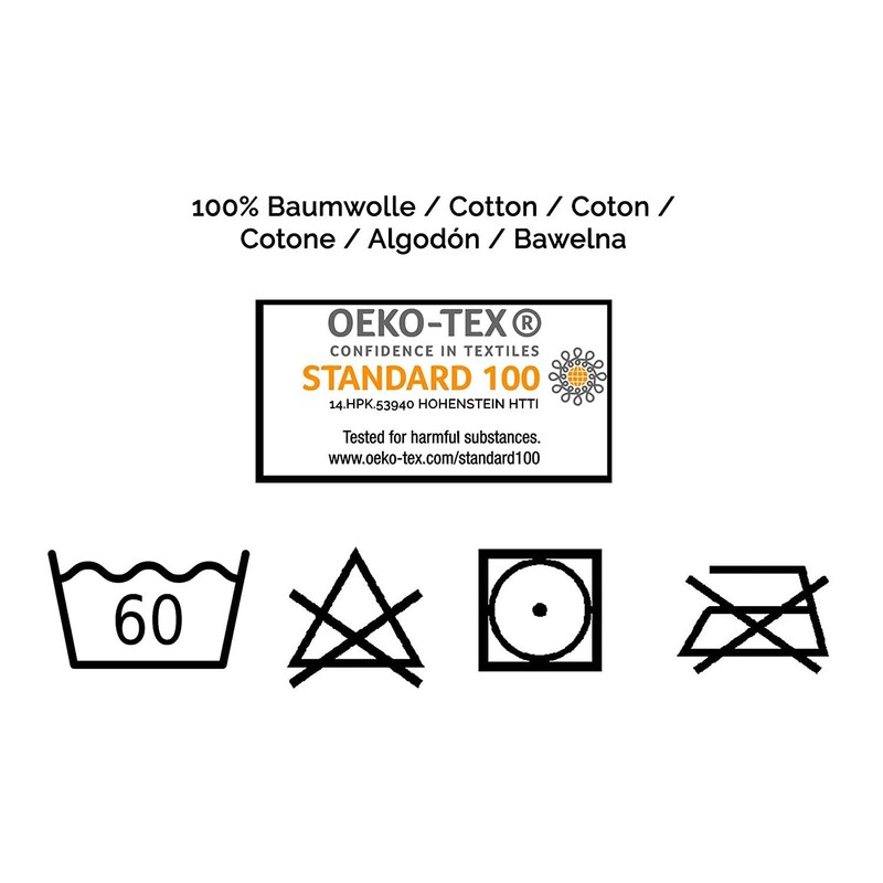 ZOLLNER Set of 10 Washing Mitts 100% Cotton 500 g/m²