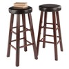 Winsome Maria 2-Piece Bar Stool Set, 30In Height, Faux Leather