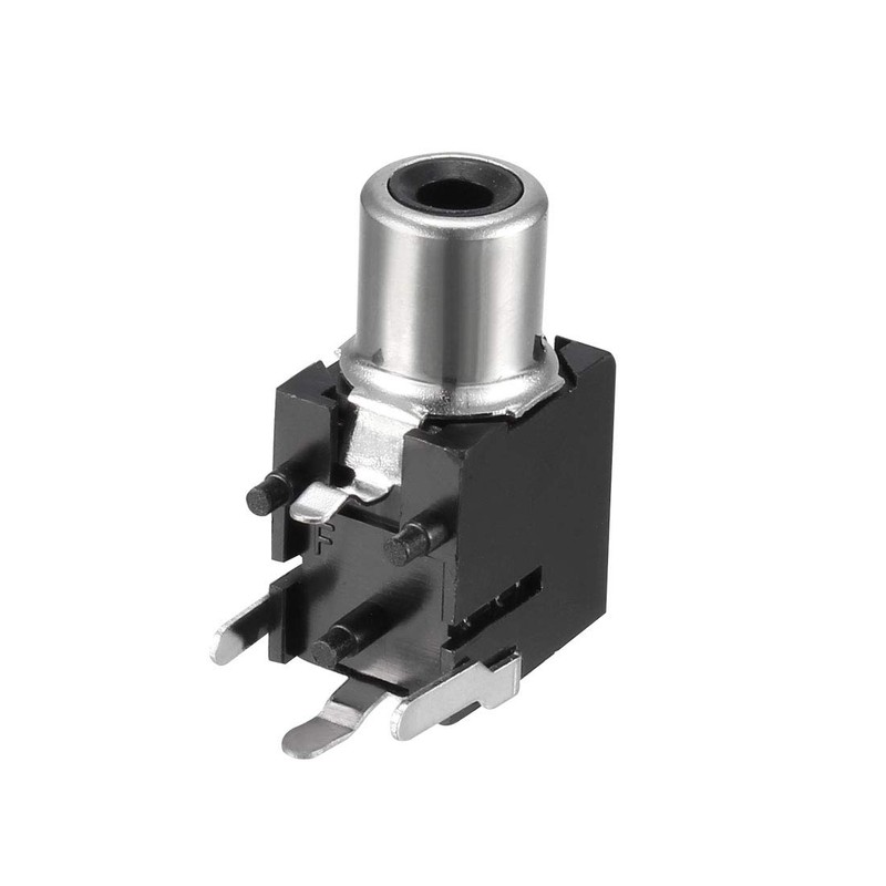 sourcing map PCB Panel Mount Single RCA Socket Female Jack