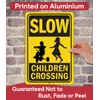 Metal Sign - Slow Children Crossing - Kids Crossing Sign