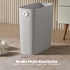 Rectangle Trash Can Ultra Thin Plastic Small Trash Basket Bathroom