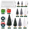 56 Pcs Artificial Mini Christmas Trees - Christmas Sisal Trees