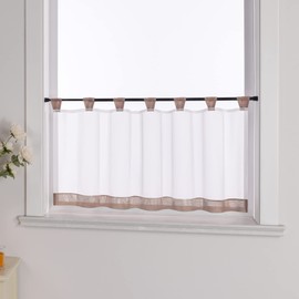 Yujiao Mao Voile Panel Curtains with Tabs, Pack of 1