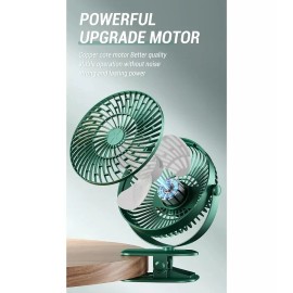 annabay2018 6" USB Desk Clip-On Fan – Small, Portable Air Circulator | Home, Office, Camping