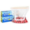 WRAPOK Ziplock Freezer Bags Large Reusable Food Plastic Seal Bag