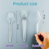 100pcs Clear Plastic Forks