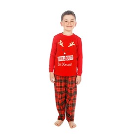 JJLC Christmas Family Matching Pyjamas Mens Ladies Boys Girl Baby Childrens Chill Out (Childrens, 5-6 Years)