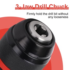Fafeicy Portabrocas manual sin llave 1/2-20UNF Montaje 2~13 mm Portabrocas autoajustable apto para múltiples propósitos