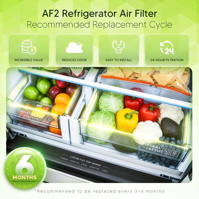 FRGPAAF2. Refrigerator Air Filter Replacement for Frigidaire Pure.Air AF-2, Compatible