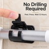 Self Adhesive Curtain Rod Holder Clips for Wall Mounting –