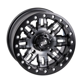 4/137 Tusk Teton Beadlock Wheel 14x7 5.0 + 2.0 Gun Metal/Black For Can-Am Outlander 850 2016-2024