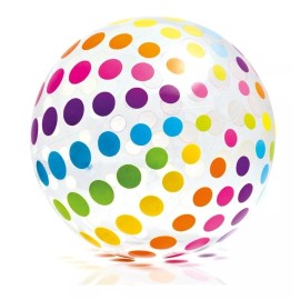 Intex | Pelota Playa Colores Transparente | 107cm | 42