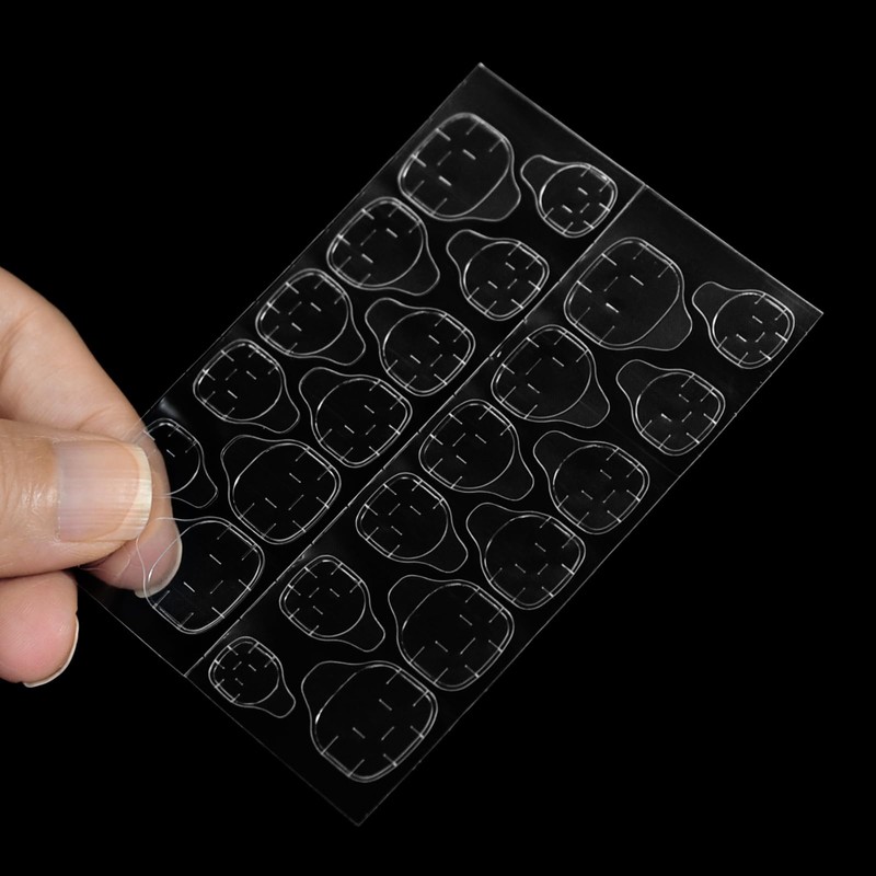 IKISKT White Clear Adhesive Tape for Press On Nails -