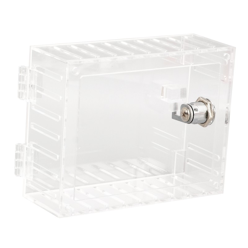 Thermostat Lock Box Transparent Acrylic Universal Clear Cover with 2